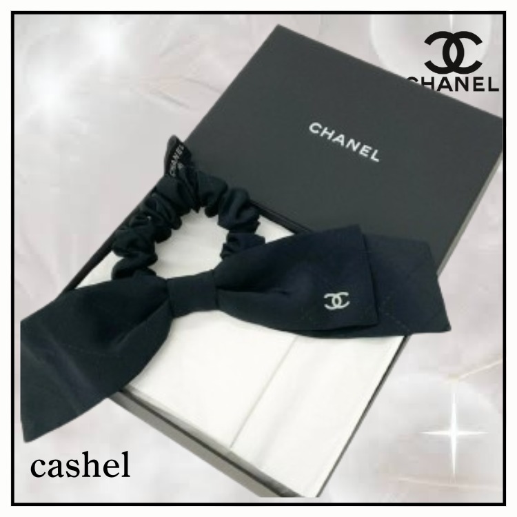 ☆上品ヘアアクセ CHANELリボンシュシュ☆