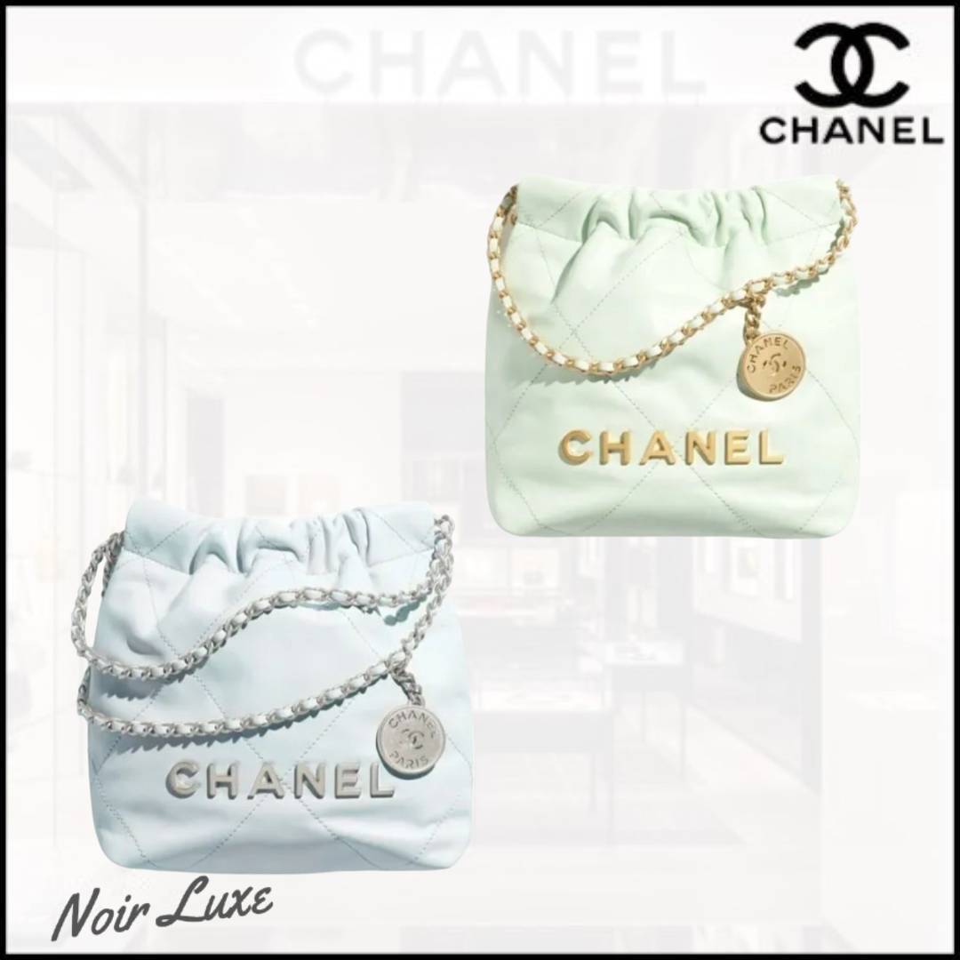 ＊爽やかな色合い♪＊【CHANEL】ミニハンドバッグ CHANEL 22