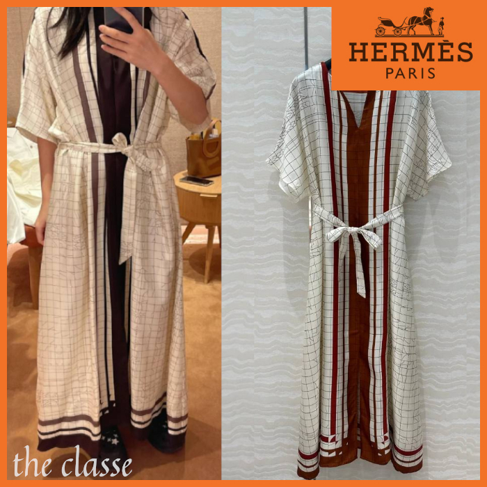 【贅沢シルク☆】優雅で洗練された印象＊ HERMES カフタンドレス