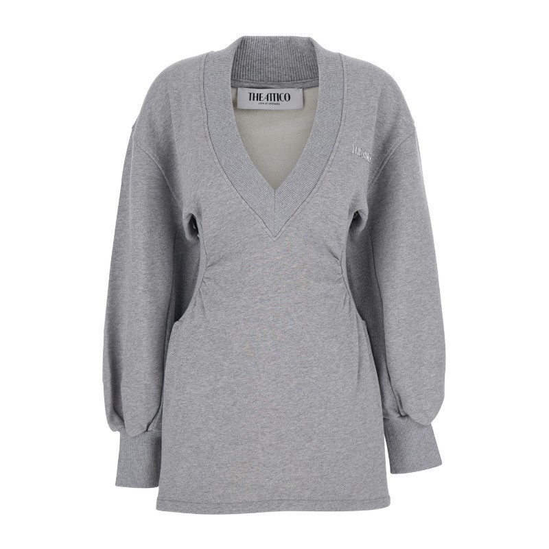 ワンピース THE ATTICO AMERICAN FLEECE MINI DRESS