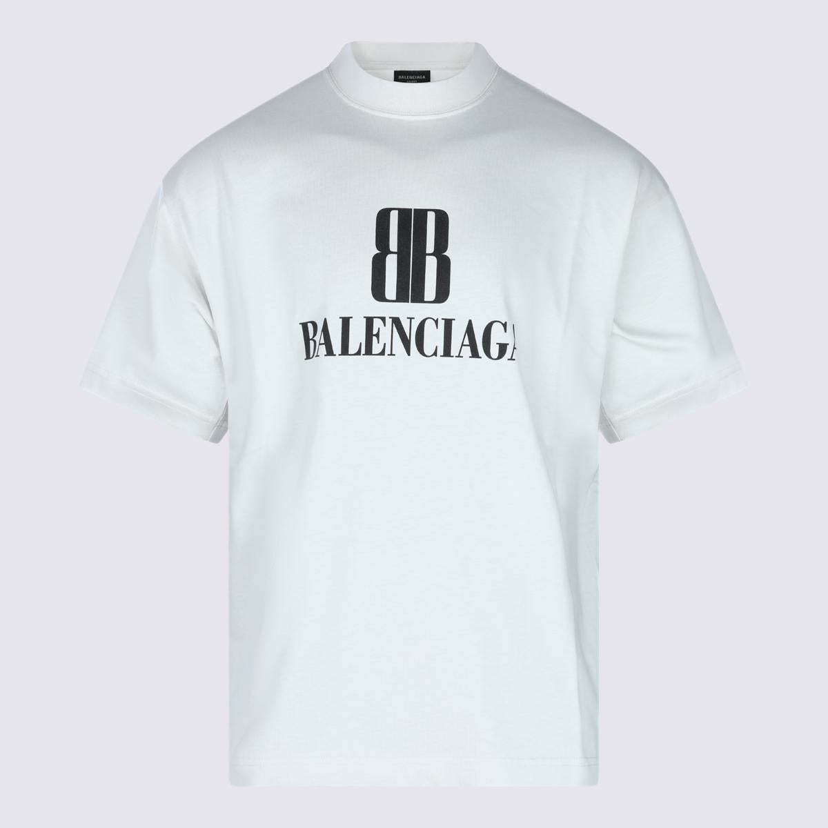 【関税＆送料込み】Balenciaga White Cotton T-Shirt