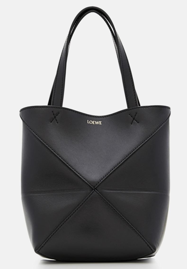LOEWE パズルフォルドトート ミニ（シャイニーカーフ）