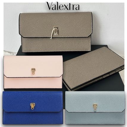 ピンク系 Valextra(ヴァレクストラ) 長財布(レディース) - 海外