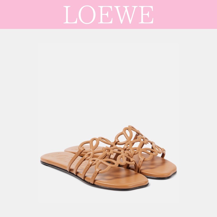 【LOEWE】ペタルアナグラムレザースライド☆送料関税込み☆