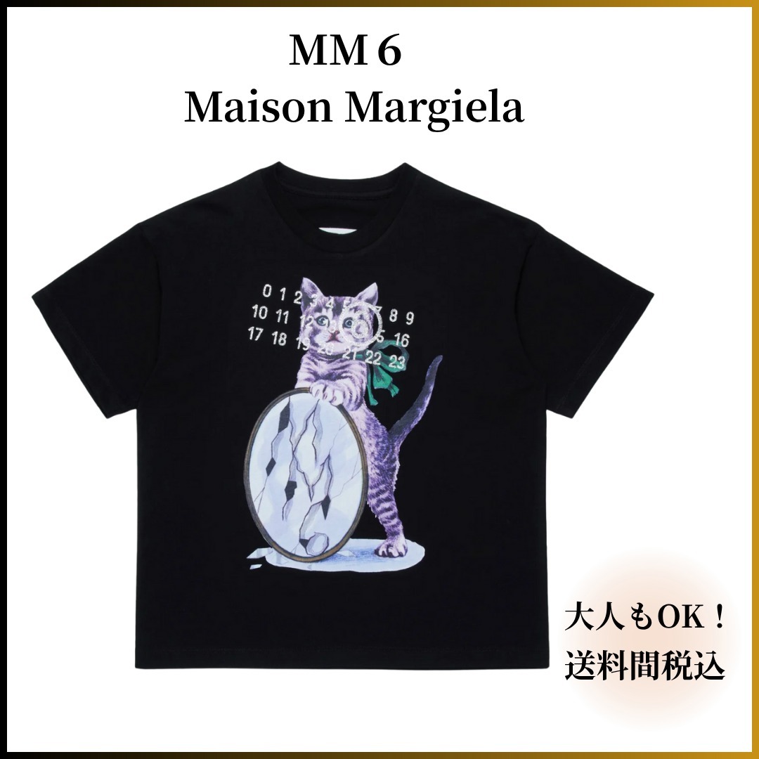 MM6 Maison Margiela : キッズ キャット Tシャツ 大人もOK★