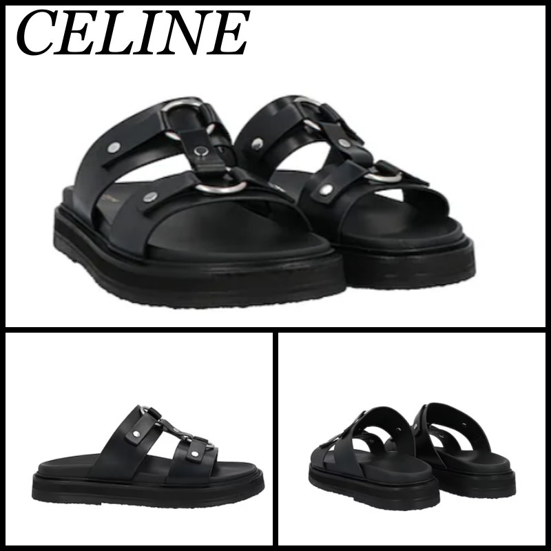 【関税込】新作◆CELINE セリーヌ◆レザー ティッピ サンダル