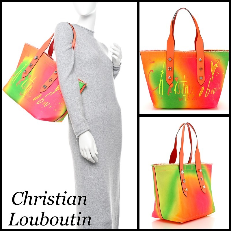【関税込】◆Christian Louboutin◆フランジバストートバッグ
