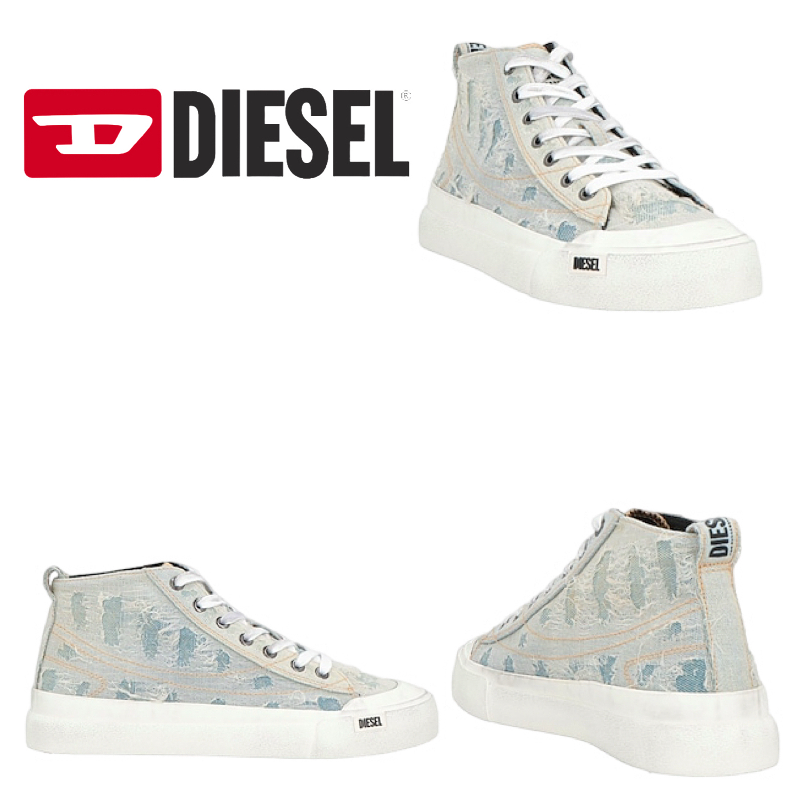 DIESEL メンズスニーカー ブルー