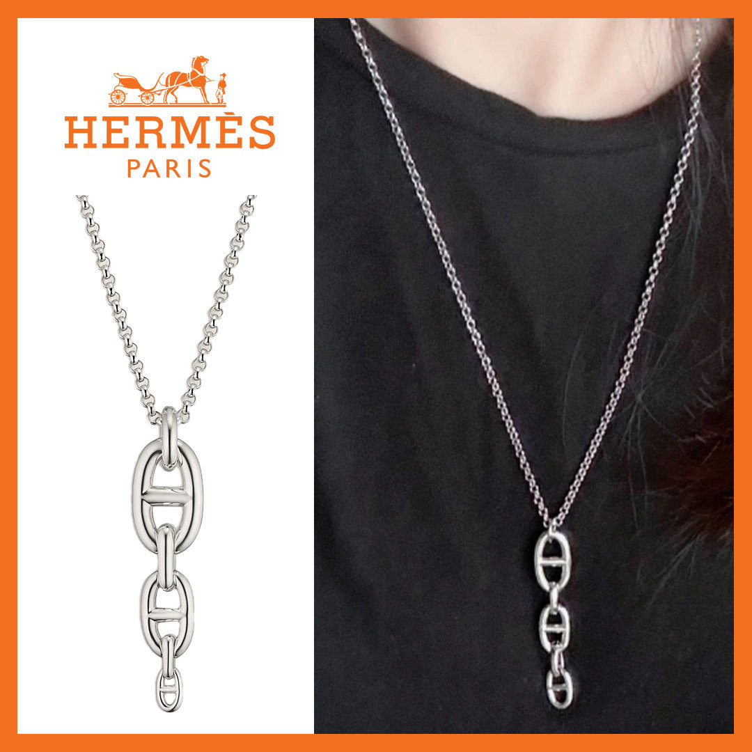 【HERMES】シェーヌダンクル ネックレス アンシェネGM