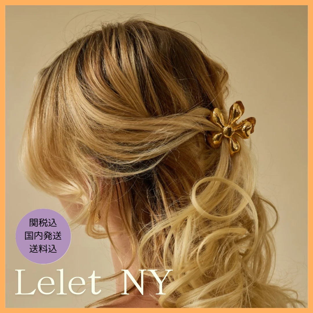 【LELET NY】ヘアークリップ デイジー 花 フラワー ヘアアクセ