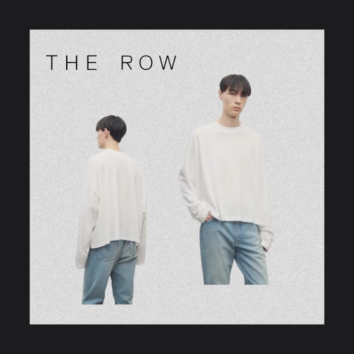 THE ROW HaruコットンTシャツ 668K421WHT