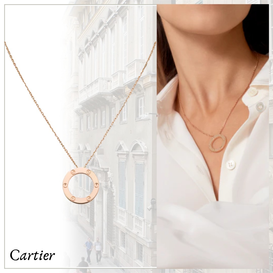 存在感が弾ける【Cartier】ラブ ネックレス