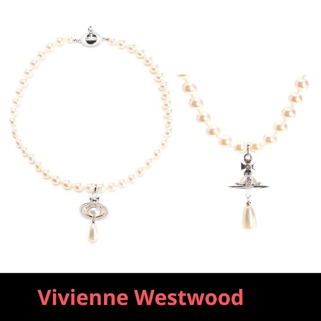 VivienneWestwood ワンロウエンベリッシュド ドロップチョーカー