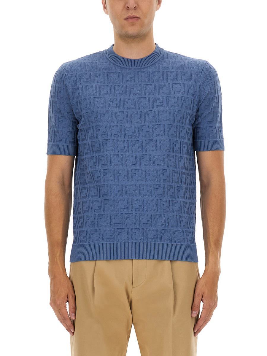【関税＆送料込み】Fendi Ff Cotton Knit T-Shirt