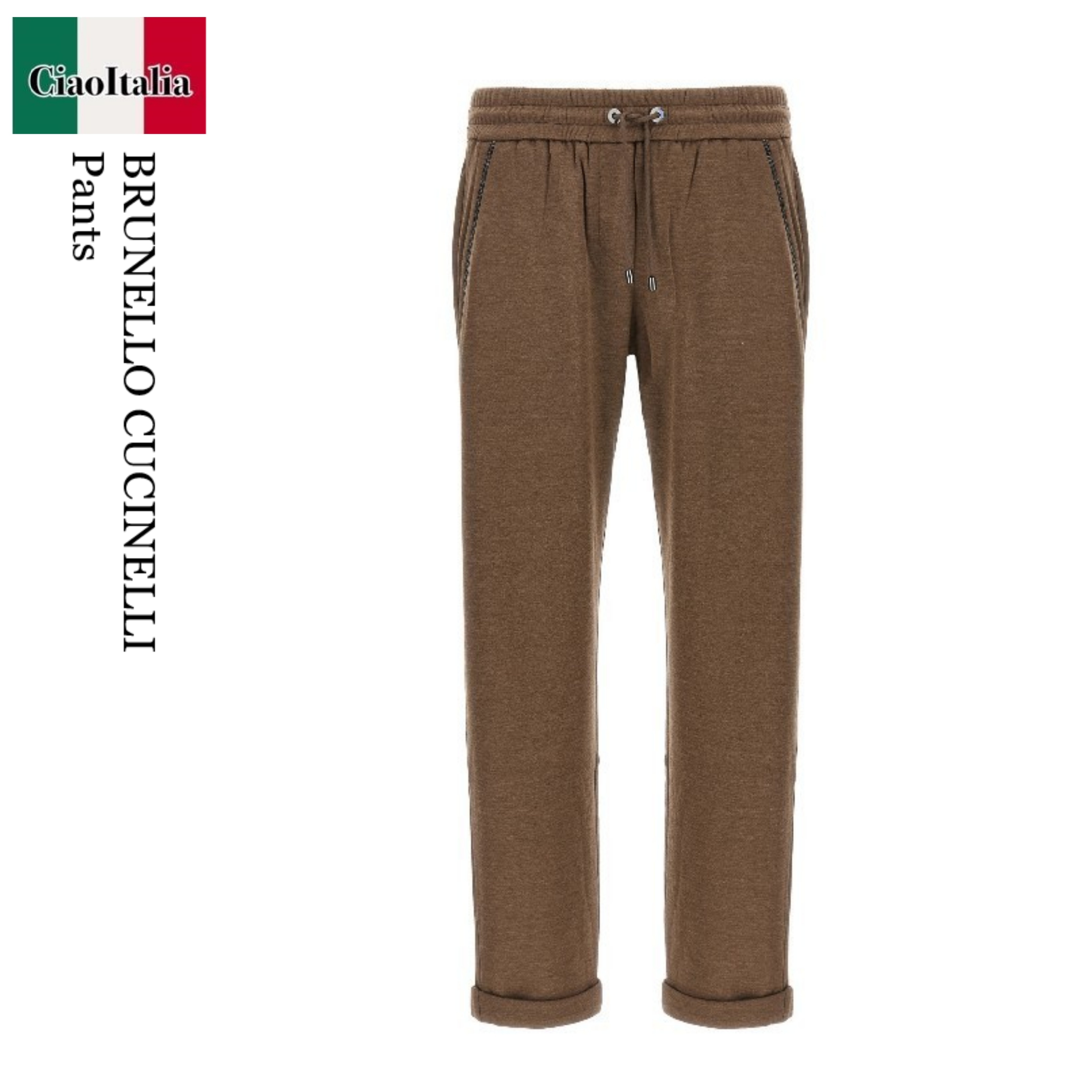 フィットネスボトムス Brunello Cucinelli Pantalone Tuta In Cotone Seta
