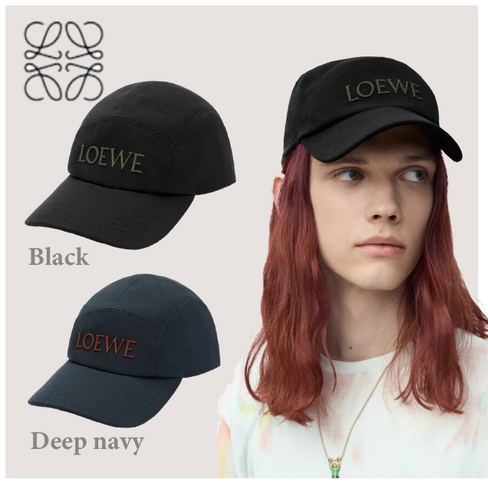 【新作ロゴ刺繍キャップ】LOEWE コットン 2色展開
