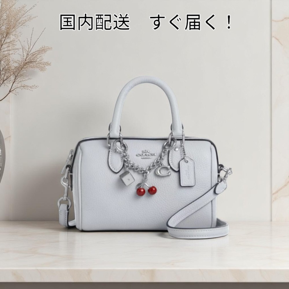 すぐ届く COACH ミニ ローアン クロスボディ バッグ チャーム