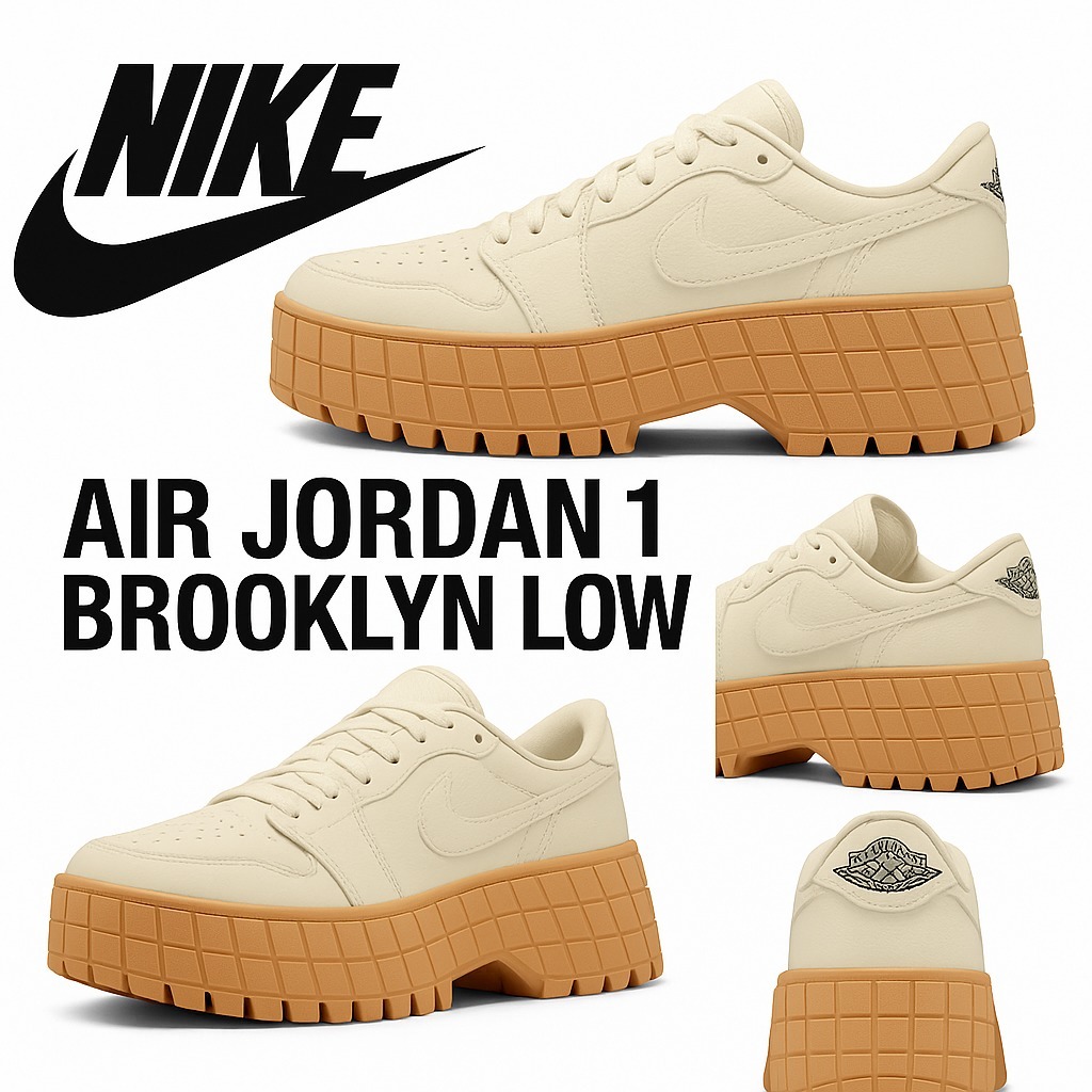 NIKE エアジョーダン1 ブルックリン ロー HF3184-101 厚底