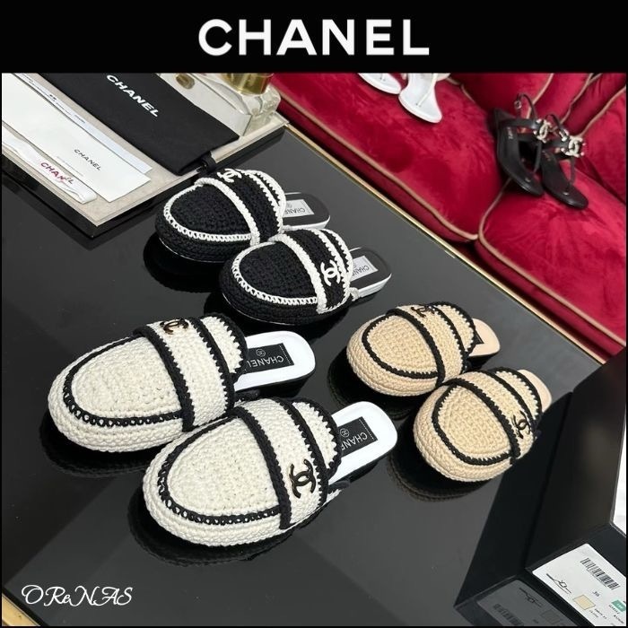 【編み込みデザインが可愛い♪】CHANEL 2023/24METIERS サンダル