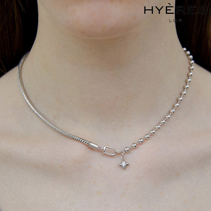 HYERES LOR☆Silhouette Duo Chain necklace ネックレス