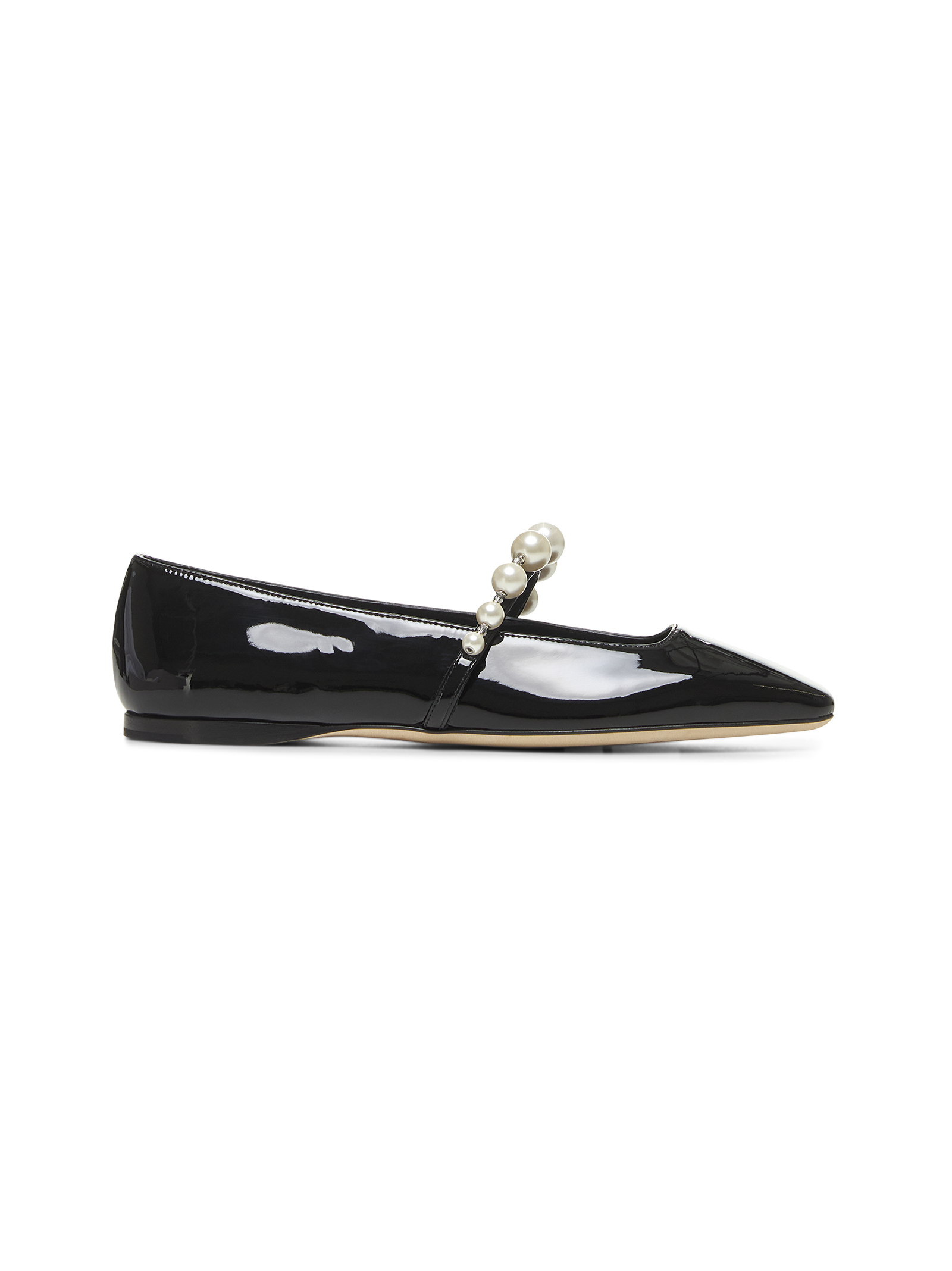 JIMMY CHOO ADEFLATQOSBLACKWHITE 関税送料込