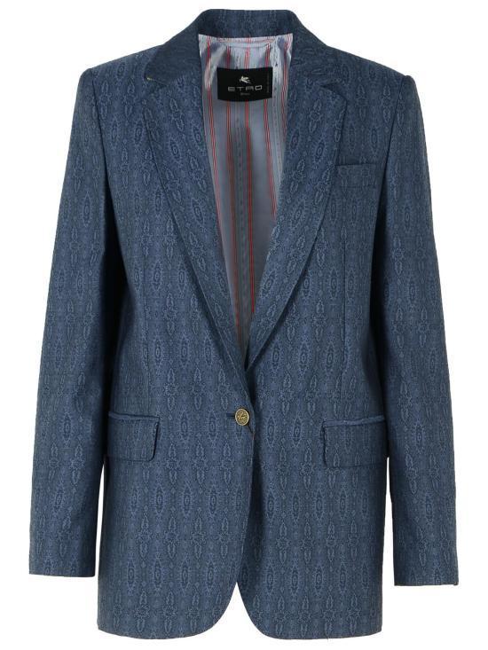 スーツ ETRO Women Suit Jackets WRCA0042 99TJ237B9110 Blue