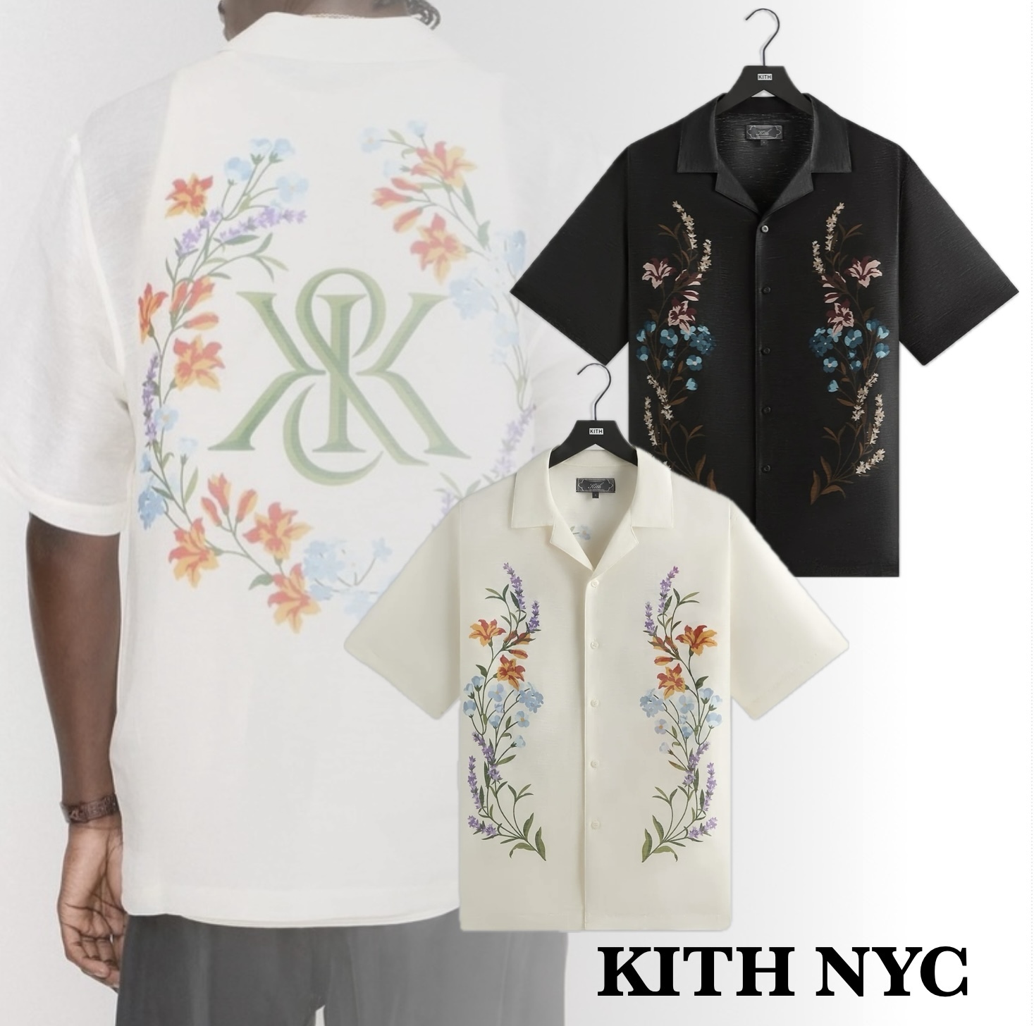 【大人気】 KITH NYC★ 追跡有 リネン キャンプ シャツ