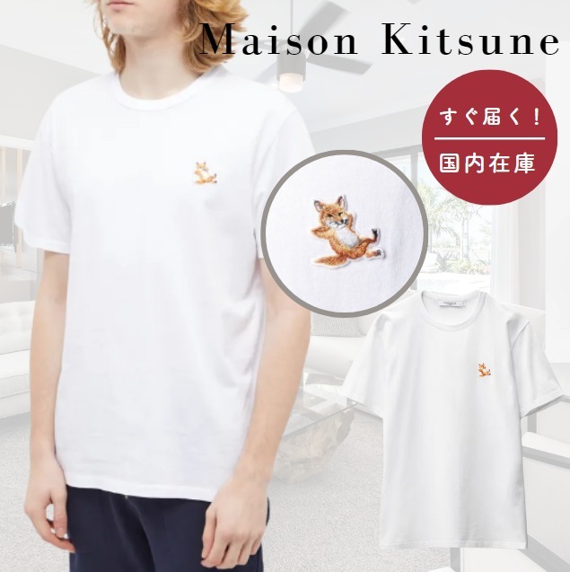 【国内在庫あり】MAISON KITSUNE☆CHILLAX FOX HEAD Tシャツ