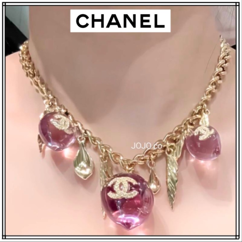 【透明感が魅力♪】CHANELチェーンネックレス 25S 夏コーデ