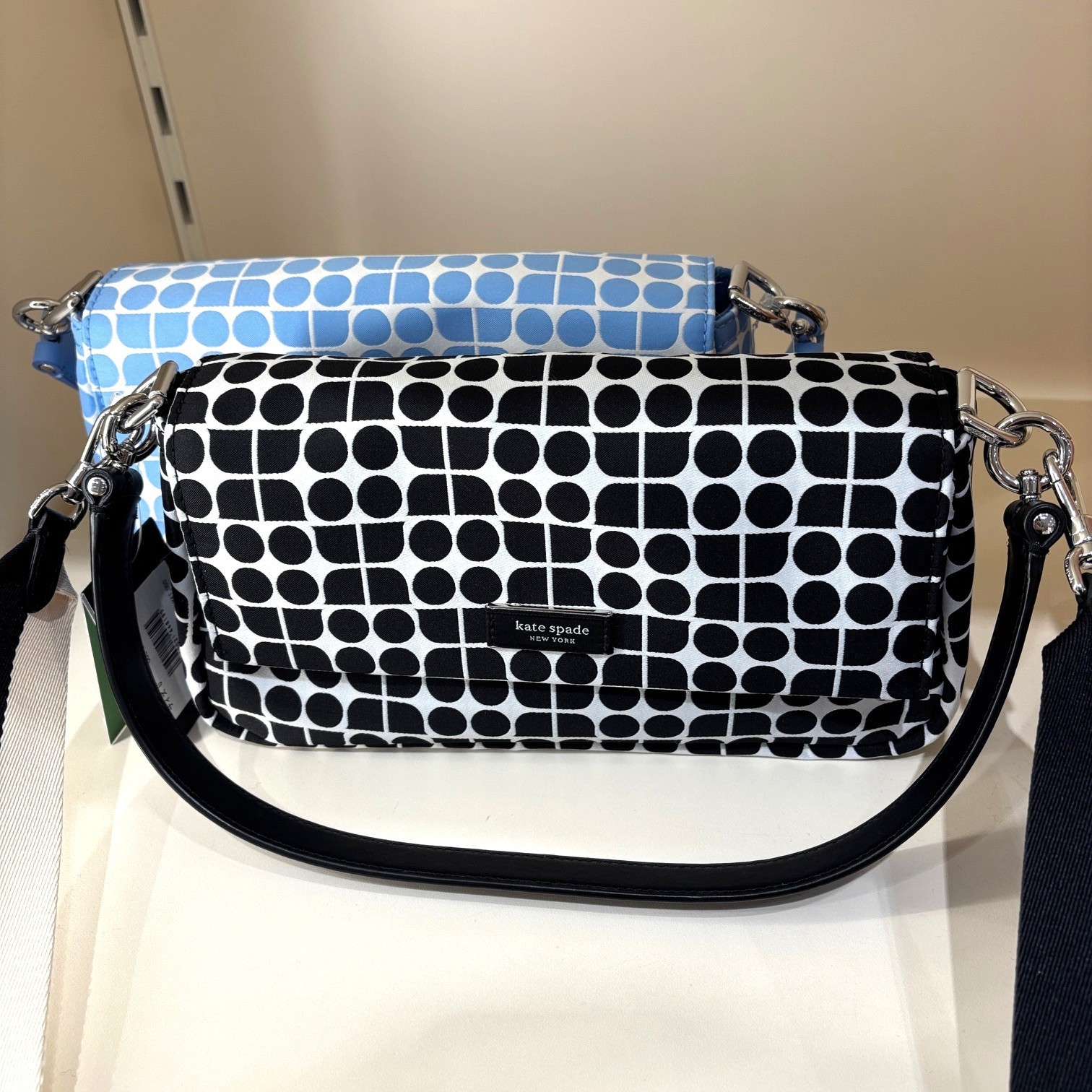 即発!ケイトスペード ノエル ジャカード ショルダーbag 2Way