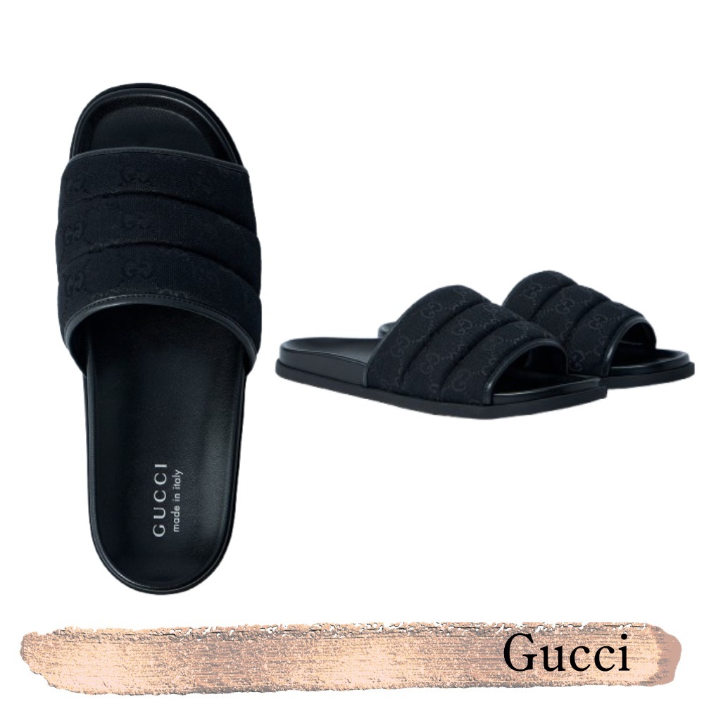 Gucci☆関税込☆GGキルティングアッパースライドサンダル