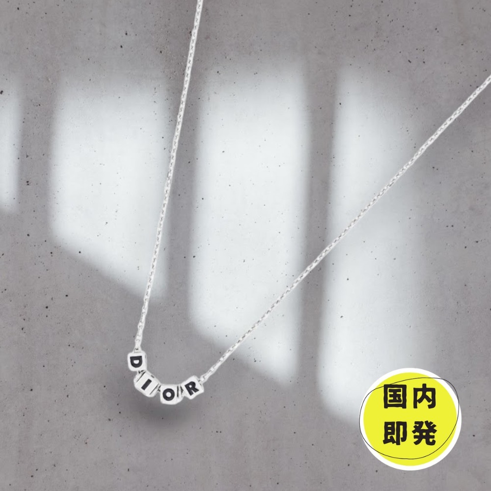 国内即発+DIOR+ディオール*Dior Cube ペンダントネックレス