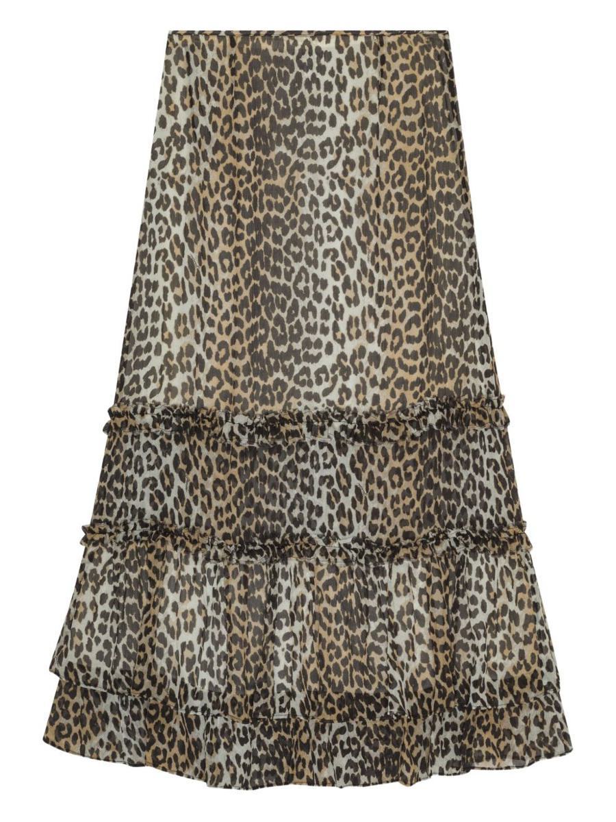 【関税＆送料込み】Ganni Leopard Print Maxi Skirt