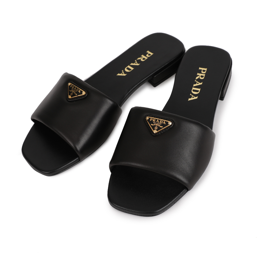 【PRADA】LEATHER SANDALS