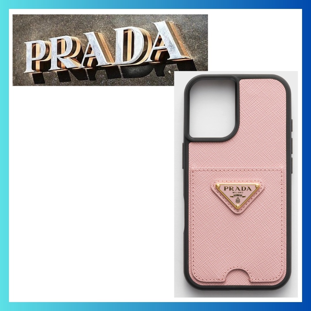 PRADA iPhone 16用サフィアーノレザーケース