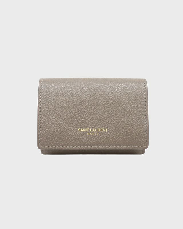 Saint Laurent レザーコンパクトウォレット