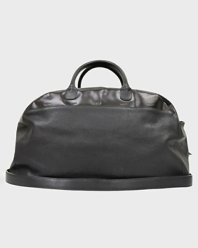 LOEWE アナグラム刻印レザーボストンバッグ