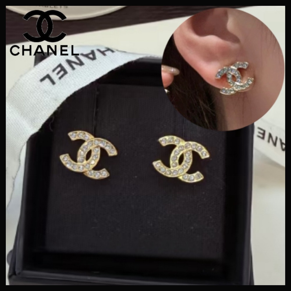 【ストーンが煌めく♪】CHANEL ピアス