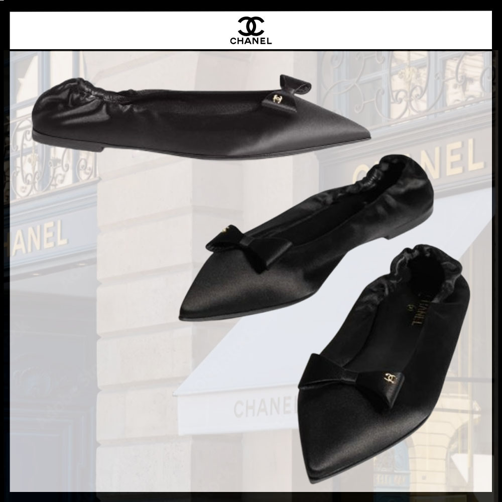 ◆お洒落なデザイン☆◆【CHANEL 】バレリーナ