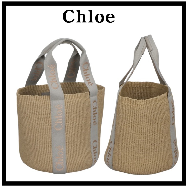 ☆送料・関税込☆Chloe★WOODY ラージ バスケットかごバッグ★