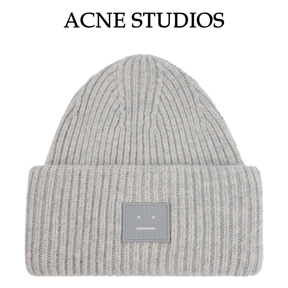 【Acne Studios】パンジーリブニットウールビーニー