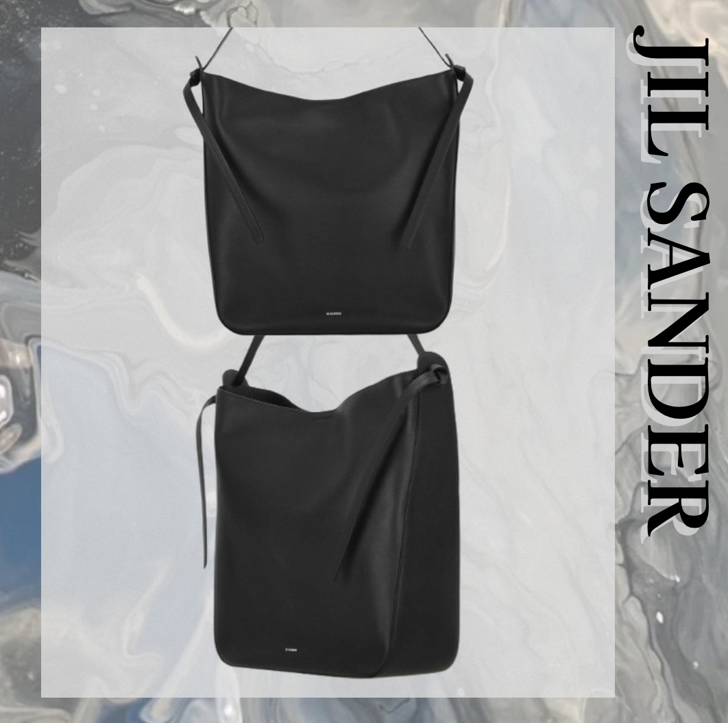 JIL SANDER レザー トートバッグ ブラック【注目商品】★