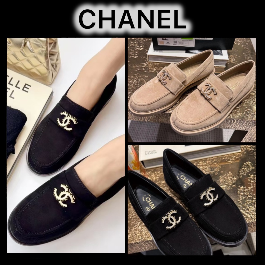 ★印象的なCCロゴ★CHANEL ローファー