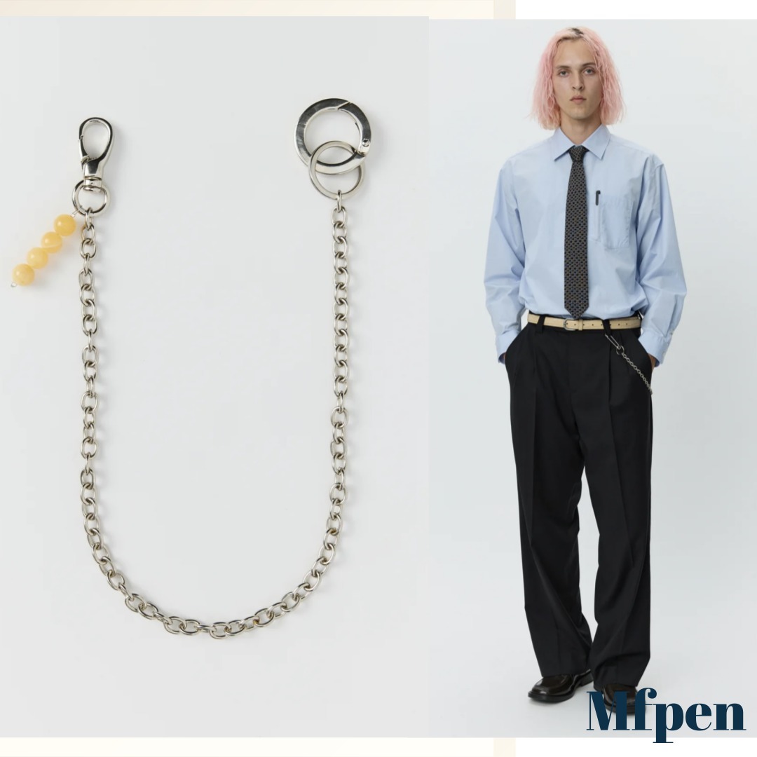 日本未入荷ブランド《Mfpen》ビーズチャームソリッドチェーン