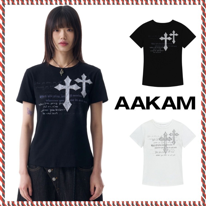 【AAKAM】25ss Laced CROS2 Patch Half Top