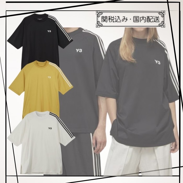 ★Y-3★ 3ストライプTシャツ 関税送料込*