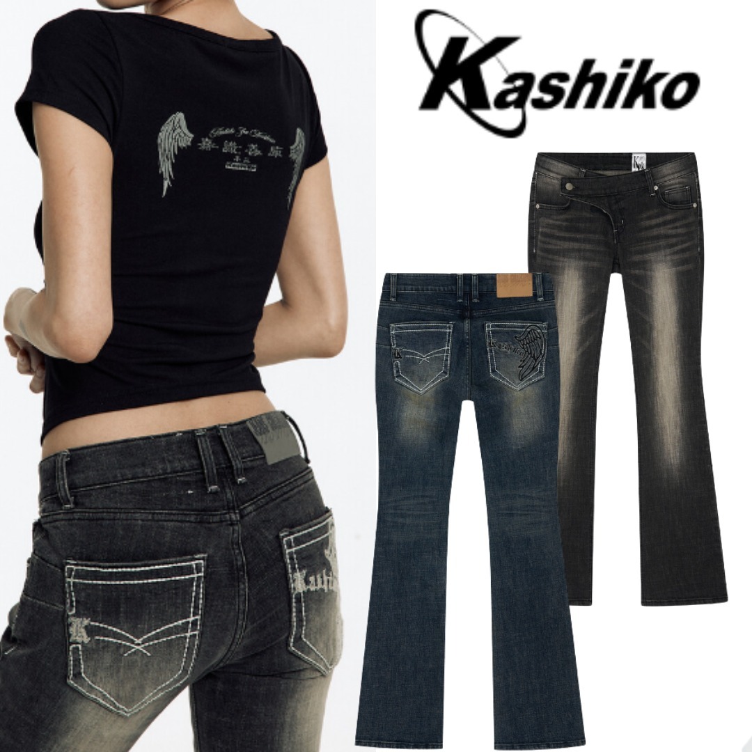 デニム・ジーパン Kashiko 25ss Lowrise Boots Cut Denim