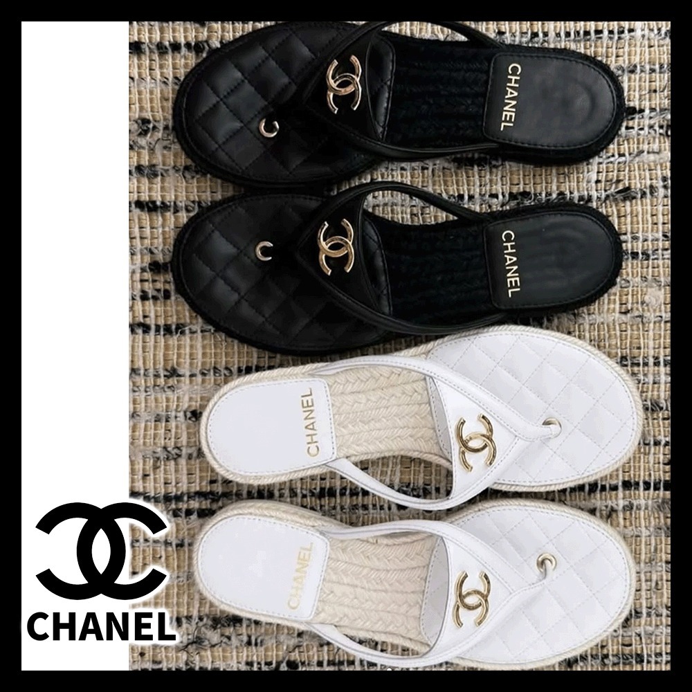 ロゴの存在感が際立つ一足★【CHANEL】トング サンダル