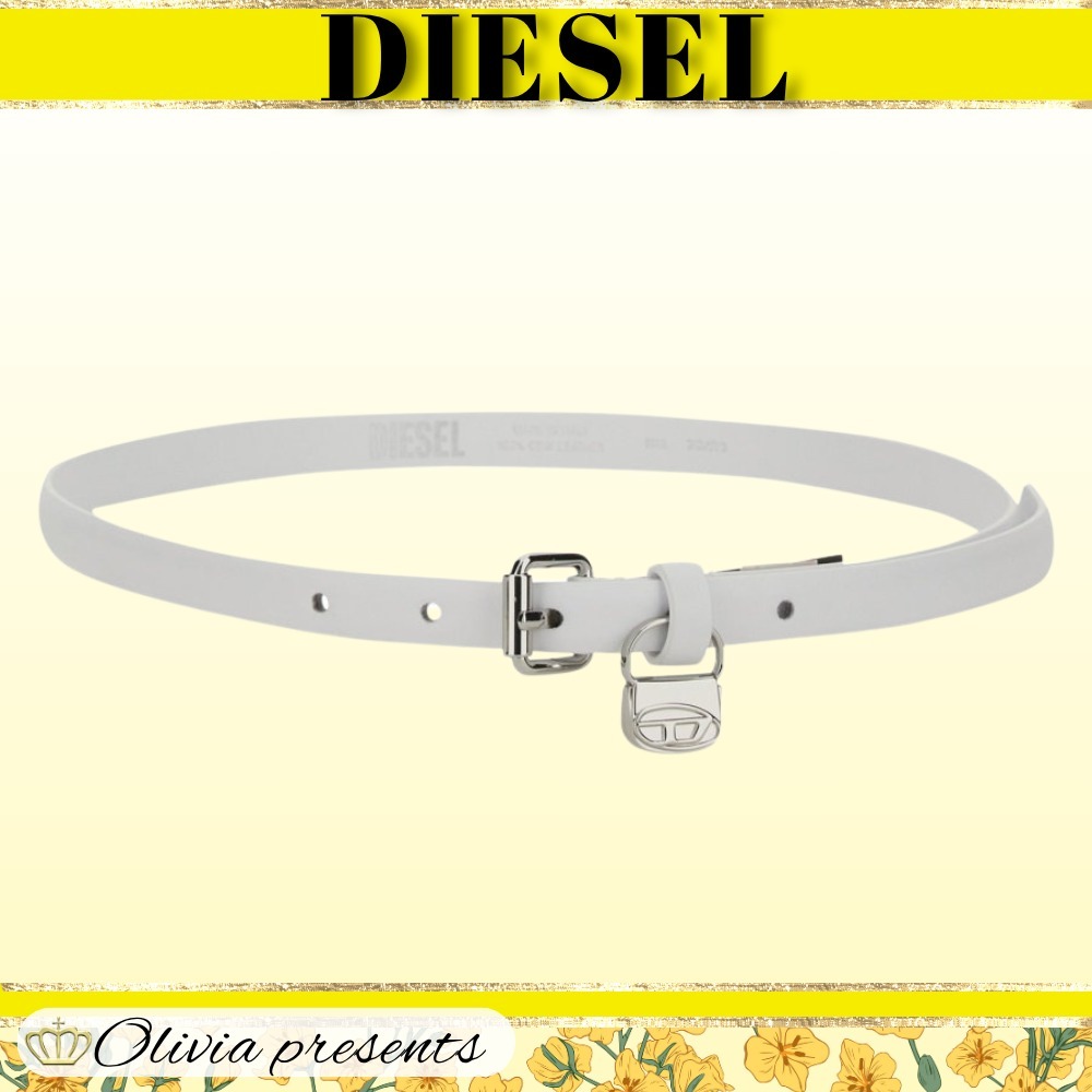 DIESEL>>ディーゼル B チャーム ヒップ スリム ベルト