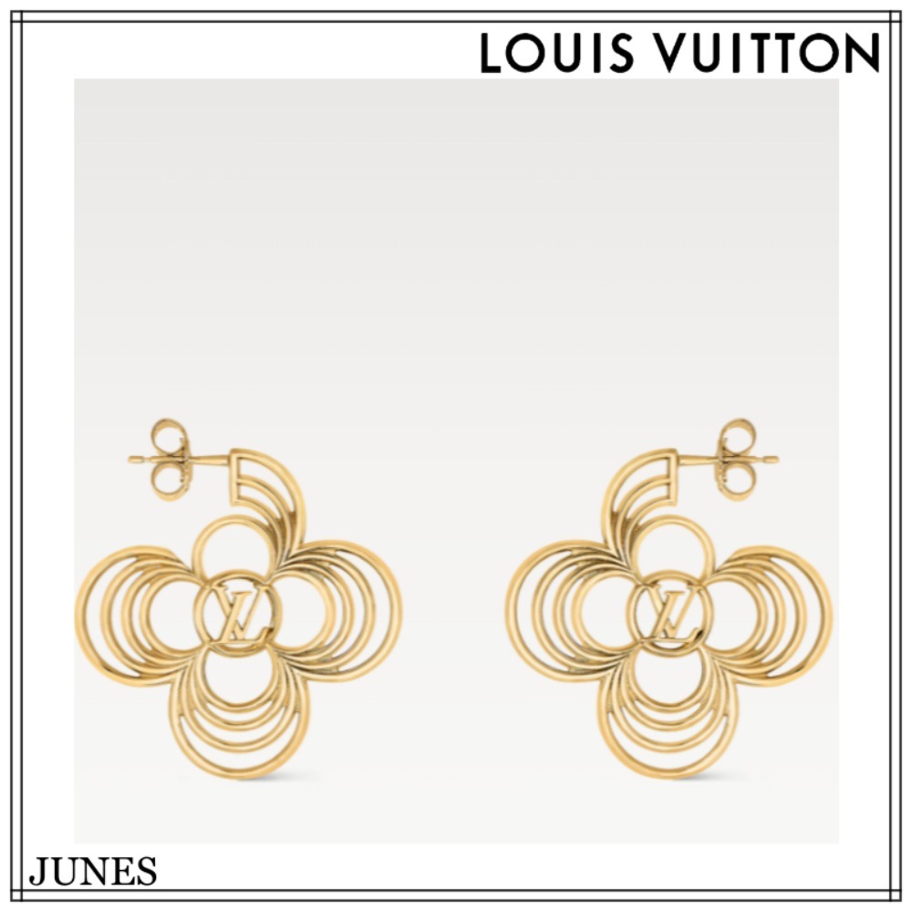 華やかなピアス！！【LOUIS VUITTON】ピアスフラワーLVブリーズ